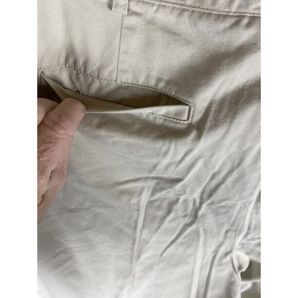 Studio Works Women's Capri Pants Plus Sz 18W Cream Cotton Spandex Stretch - Picture 6 of 11